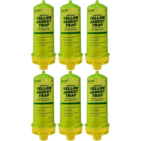 RESCUE! Reusable Yellowjacket Trap - 6 Pack