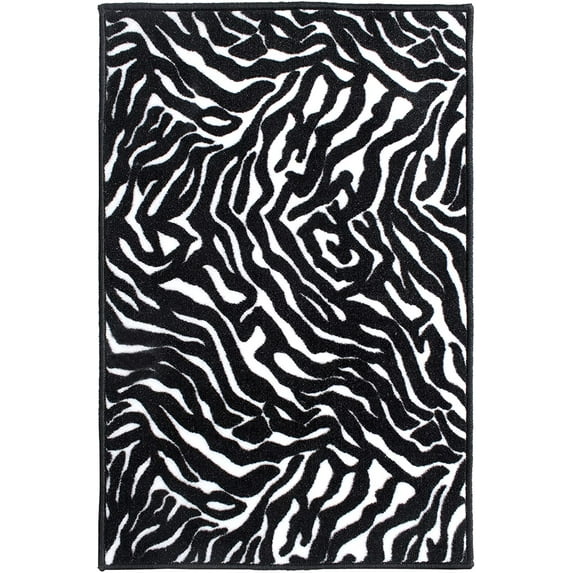 Animal Collection Custom Size Animal Print Area Rug for Living Room, Dining Room, Kitchen, Bedroom, Kids, Zebra Migrant Beauty - 3' x 5'
