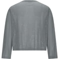 thumbnail image 5 of WOYY Girls Shiny Formal Party Blazer Glitter Dressy Cardigan Suit Jacket, Sizes 4-14, 5 of 6