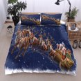 thumbnail image 1 of Maxcorners Santa Claus Reindeer All Over Printed Bedding Set, 1 of 5