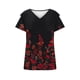 thumbnail image 3 of Blusa de manga con volantes y túnica recortada para mujer, informal, sexy, a la moda, para verano OAVQHLG3B Store lin121212, 3 of 3