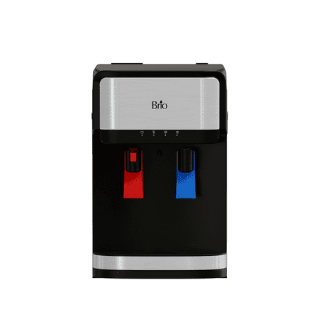 Brio 300 Series Advanced Countertop Self Cleaning UV Bottleless POU 3 Stage Filtration Hot 176-198 Degrees and Cold 37-50 Degrees Ferenheight Water Cooler Dispenser