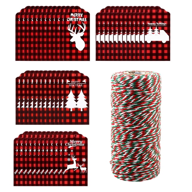 Under 10 Gift Wrapping Paper Label with Rope, Kraft Paper Gift Label, Christmas Package with Rope, Christmas Gift Label