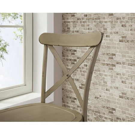 Better Homes and Gardens Collin Distressed White Dining Chair, Set of 2, Multiple Finishes