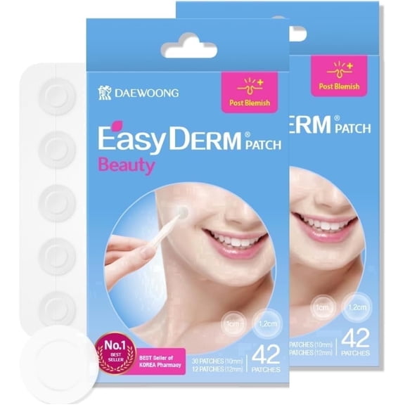 DWEasyderm Beauty Patch, 100% Hydrocolloid Pimple Patch for Spot Care, 84 Count (2 Pack of 42)