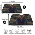 thumbnail image 3 of Honeii Garden Meditating Weasel Print Car Sunshade for Windshield,Car Cover Sunshade Protector,Foldable Front Window Sun Visor,Fits Cars, SUVs, Trucks, 3 of 6