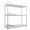 Chrome, variant on 3 Tier Wire Shelving Unit, NSF Metal Shelf 1050lbs Capacity Adjustable Shelves Organizer Rack with Shelf Liners for Home Kitchen Office Garage Bedroom Basement, 48" H x 48" L x 18" D