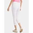 thumbnail image 3 of Time and Tru Women's Capri Jeggings, Sizes XS-XXXL, 3 of 5