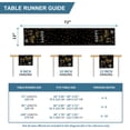 thumbnail image 6 of Smile Cheers Black and Gold 2025 Happy New Year Table Runner 13 x 72 Inch, Xmas Winter Holiday Kitchen Dining Table Decoration, 6 of 6