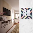 thumbnail image 5 of Yayeee Rocker Switch Wall Plate 1-Gang 4.6"x2.9" Home Decorative Outlet Cover, Green Stripes, 5 of 6