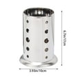 thumbnail image 3 of JWDX Tableware Clearance! Stainless Steel Chopsticks Storage Bucket Drain Chopsticks Cage Kitchen Chopsticks Rack Chopsticks Cage, Stainless Steel Bowl Promotion Include Chopstick Basket*1, 3 of 8