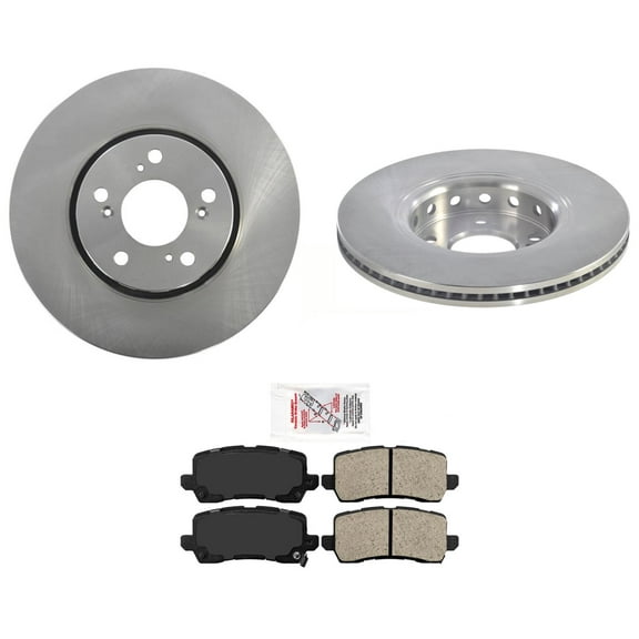 Brake Rear Rotors & Ceramic Brake Brake Pads Fits Acura RLX 2014-2020