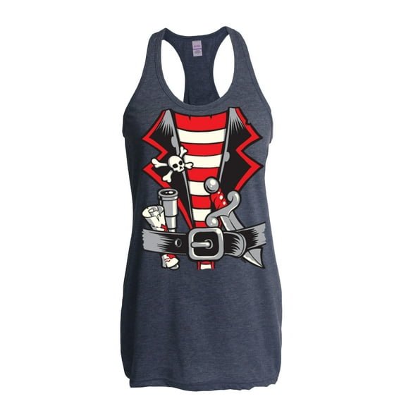 Normal is Boring - Women's Racerback Tank Top, up to Women Size 2XL - Pirate Costume