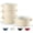 Ivory, variant on Ivory Ceramic Serving Bowl Set 4-Piece 18 Oz Capacity For Casserole Pasta Cereal Soup Stews