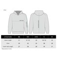 thumbnail image 2 of Victory Men's 1/4 Zip Pullover Aztec Hooded Fleece - GREY - M, 2 of 2