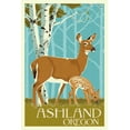 thumbnail image 4 of Ashland, Oregon, Deer and Fawn, Letterpress (1000 Piece Puzzle, Size 19x27, Challenging Jigsaw Puzzle for Adults and Family, Made in USA), 4 of 4