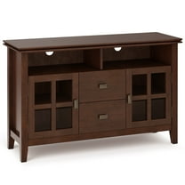 Artisan 48 inch Wide Solid Wood TV Stand in Russet Brown For TVs up to 55 inches