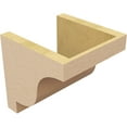 thumbnail image 5 of 8"W x 8"D x 8"H Wide Newport Rough Cedar Woodgrain TimberThane Corbel, Primed Tan, 5 of 6
