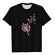 thumbnail image 4 of Mujeres Pantalones Cortos, Verano Ocio Impresión Cuello Redondo Camiseta de Manga Corta, Blusa de Moda Casual, 4 of 4