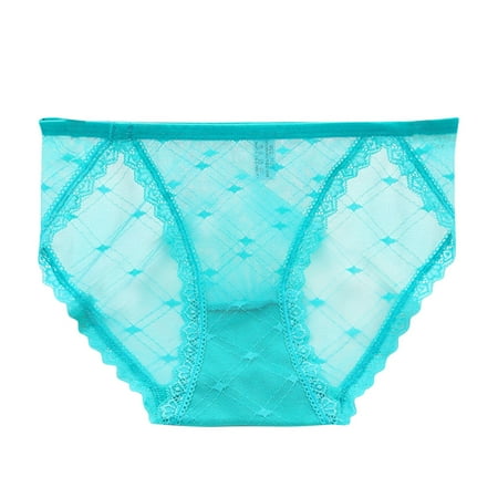 

Panties for Women Solid Color Thin Lace Seamless Briefs Comfortable Breathable Underpants