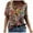 Wine, variant on Patlollav Women Tees Under $10, Womens Summer Tops Regular Casual Short Sleeve Flower Print Round Neck Pullover Blouse