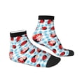 thumbnail image 3 of Bingfone Flowers And Lady Bugs Design Patterned Men'S Women'S Casual Cotton Socks, 3 of 9