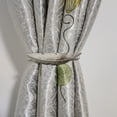 thumbnail image 4 of Tieback de cortina decorativa, plata, 2 piezas de hebillas de cortina de cuerda de resorte de metal ajustable para la decoración de la ventana del hotel de la oficina en el hogar, 4 of 5