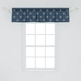 thumbnail image 2 of Ambesonne Geometric Window Valance, Spring Blossoming Floral, 54" X 12", Dark Blue Cream, 2 of 3