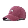 thumbnail image 4 of Sales 2026 Under $5 Red Baseball Cap GIJNRIUIUA Dogs Embroidery Solid Color Hat Personality Outdoor Print Breathable Mesh Hat Trucker Hats, 4 of 5