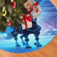 thumbnail image 2 of Falda de árbol de Navidad congelada, suave y divertida, collar de árbol de Navidad, decoración navideña de granja de 36", 2 of 4