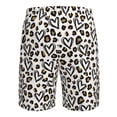 thumbnail image 6 of Kdxio Heart Leopard Pattern Mens Casual Shorts - Drawstring Summer Beach Sports Shorts for Men, 6 of 9