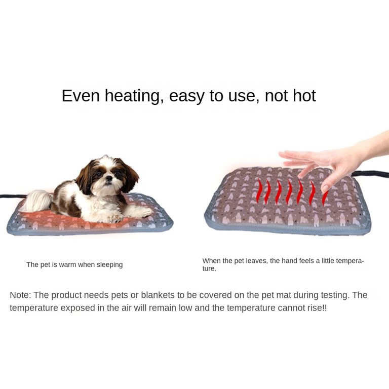 Dog Adjustable Electric Heating Pad Waterproof Pet Heating Bed Mat with  Timer Electric Blanket Pet Supplies US Plug - Walmart.com