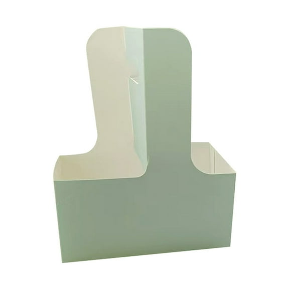 Disposable Kraft Paper Coffee Cup Holder Single/Double Cup Handle Tray Eco-Friendly Recyclable For Takeout Coffee Tea 8oz-24oz - 1pc