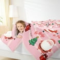 thumbnail image 4 of Homewish Merry Christmas Theme Queen Comforter Set for Kids, Cartoon Santa Claus Bedding Sets, Christmas Tree Bedding Comforter Set, Lightweight Room Decor, 4 of 8