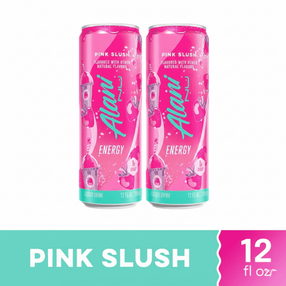 Alani Nu Zero Sugar Pink Slush Energy Drink Can ( 2pack)