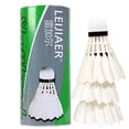 thumbnail image 1 of Duck Feather Badminton Shuttlecock for Junior Training, High-Speed Durable 3-Pack, 1 of 6