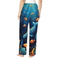 thumbnail image 3 of Picia Whimsical Underwater Fantasy Womens Soft Woven Cotton Elastic Waistband Sleep Pajama Pant Lounge Sleep Pant With Pockets And Drawstring-X-Large, 3 of 9