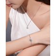 thumbnail image 5 of FANCIME Sterling Silver Infinity CZ Cubic Zircon Pendant Necklace for Women with April Birthstone, 16"+2" Chain, 5 of 8