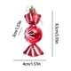 thumbnail image 3 of Adornos navideños, adornos navideños, regalos navideños, bola navideña, colgante pequeño decorativo especial, plástico galvanizado, pintado, rojo, caramelo, estrella hexagonal, objetos decorativos, 3 of 7