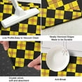 thumbnail image 3 of Yellow and Black Checkerboard Checkered Pattern Kitchen Rug Mat,Kitchen Runner Rugs Non Skid Washable,Decorative Kitchen Floor Mats for Kitchen,Sink,Laundry,17"X47", 3 of 5