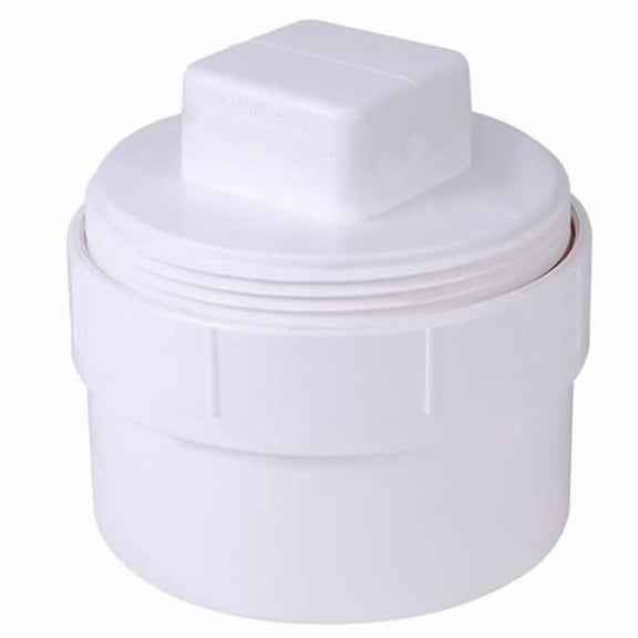 6" PVC Sewer Cleanout Adapter with Cap, DWV Flush System for Outdoor, Garden, RV - Enhanced Drainage Piping Fitting