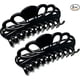 thumbnail image 1 of Pinzas para el pelo extragrandes para mujer (negras x 2), pinzas para el pelo gruesas, largas y rizadas, antideslizantes, pinzas gigantes resistentes para peinados franceses, 5,8 pulgadas de largo, 1 of 5
