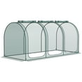 thumbnail image 4 of Outsunny 9 x 4ft Crop Cage with Zippered Doors and Storage Bag, Green, 4 of 10