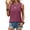 Fuchsia, variant on Summer Tank Tops for Women Pleated Crewneck Casual Sleeveless Tops Dressy Shirts