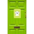 thumbnail image 2 of Checkerboard Lime Green Maltese Wall or Door Hanging Prints, 2 of 2
