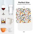 thumbnail image 6 of Yiaed Home construction tools Print Leather Coasters for Drinks - Cup Coasters Coffee Table Kitchen Table Bar, Home & Office Gifts Handmade Drink Coasters-Square, 6 of 6