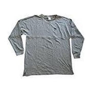 Victoria's Secret PINK Varsity Crew Pullover Tropical Flower Logo Gray (Large)