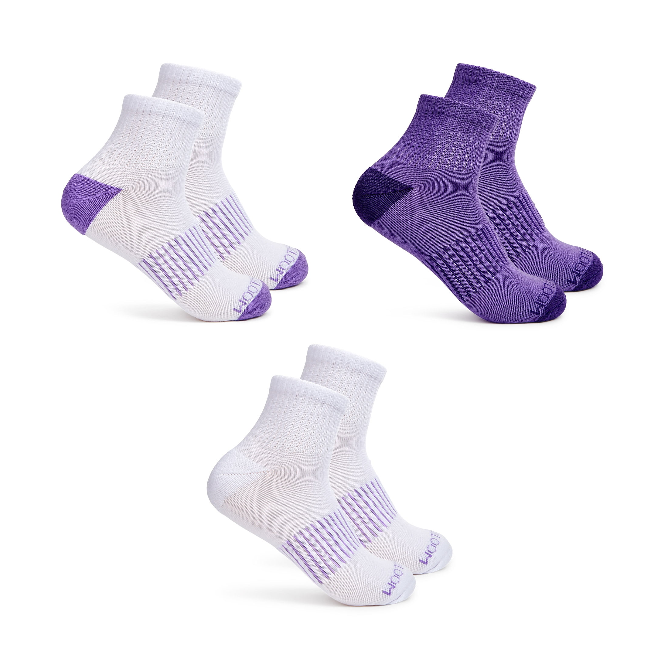 Fruit of the Loom Womens Value Ankle Socks, 3-Pack, Sock Sizes 4-10
