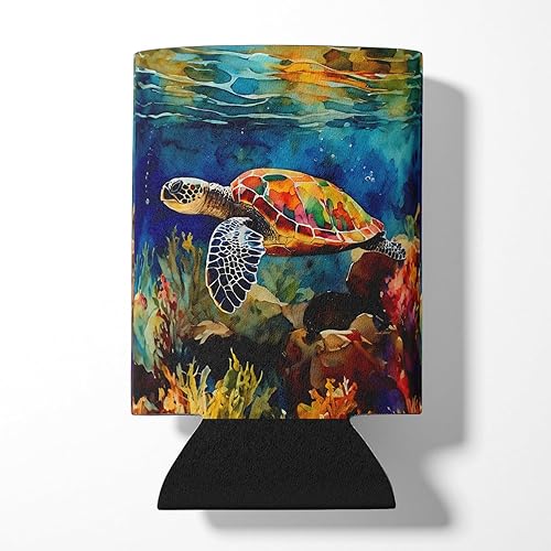 Loggerhead Sea Turtle Can or Bottle Hugger 3 in x 5 in