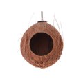 thumbnail image 1 of Cueva colgante de cáscara de coco para hámster, nido creativo para dormir para hámster, ardillas y pájaros (diámetro aleatorio), 1 of 7